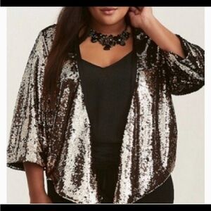 Torrid Black with Gold Sequins